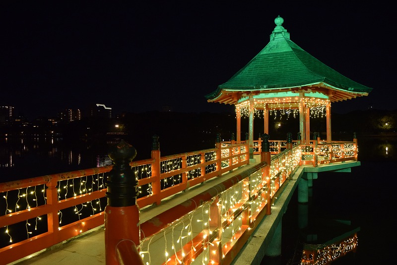 博多のイルミネーションBEST10  第10位　大濠公園