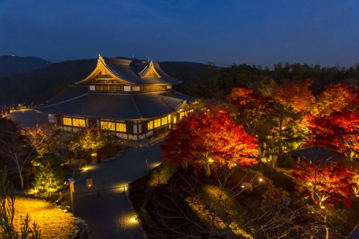 京都の夜景ドライブスポットTOP10　1位　将軍塚青龍殿