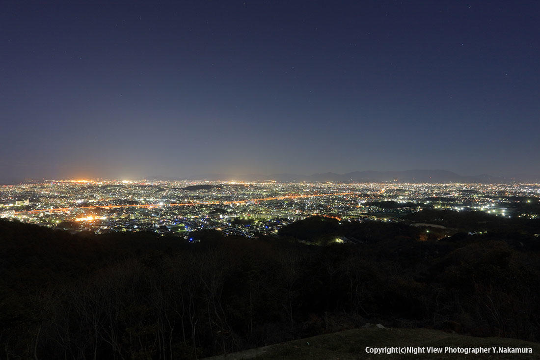 福岡の夜景スポットのおすすめ20選 3位:油山 片江展望台2