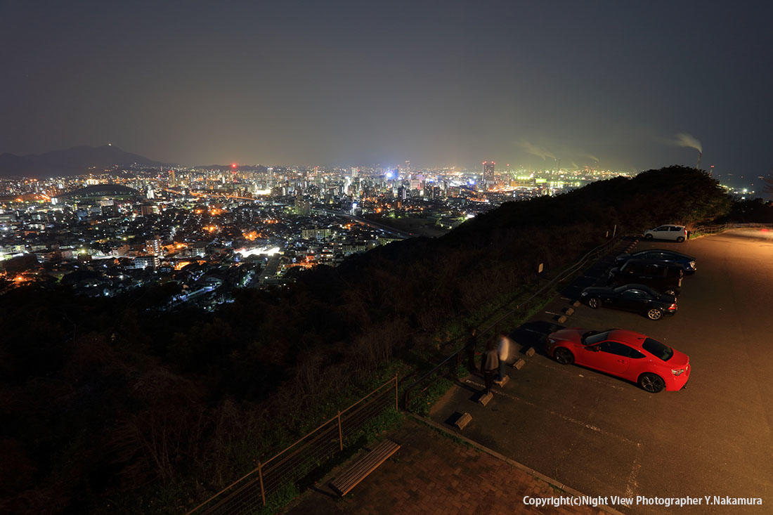 福岡の夜景スポットのおすすめ20選　14位:足立公園