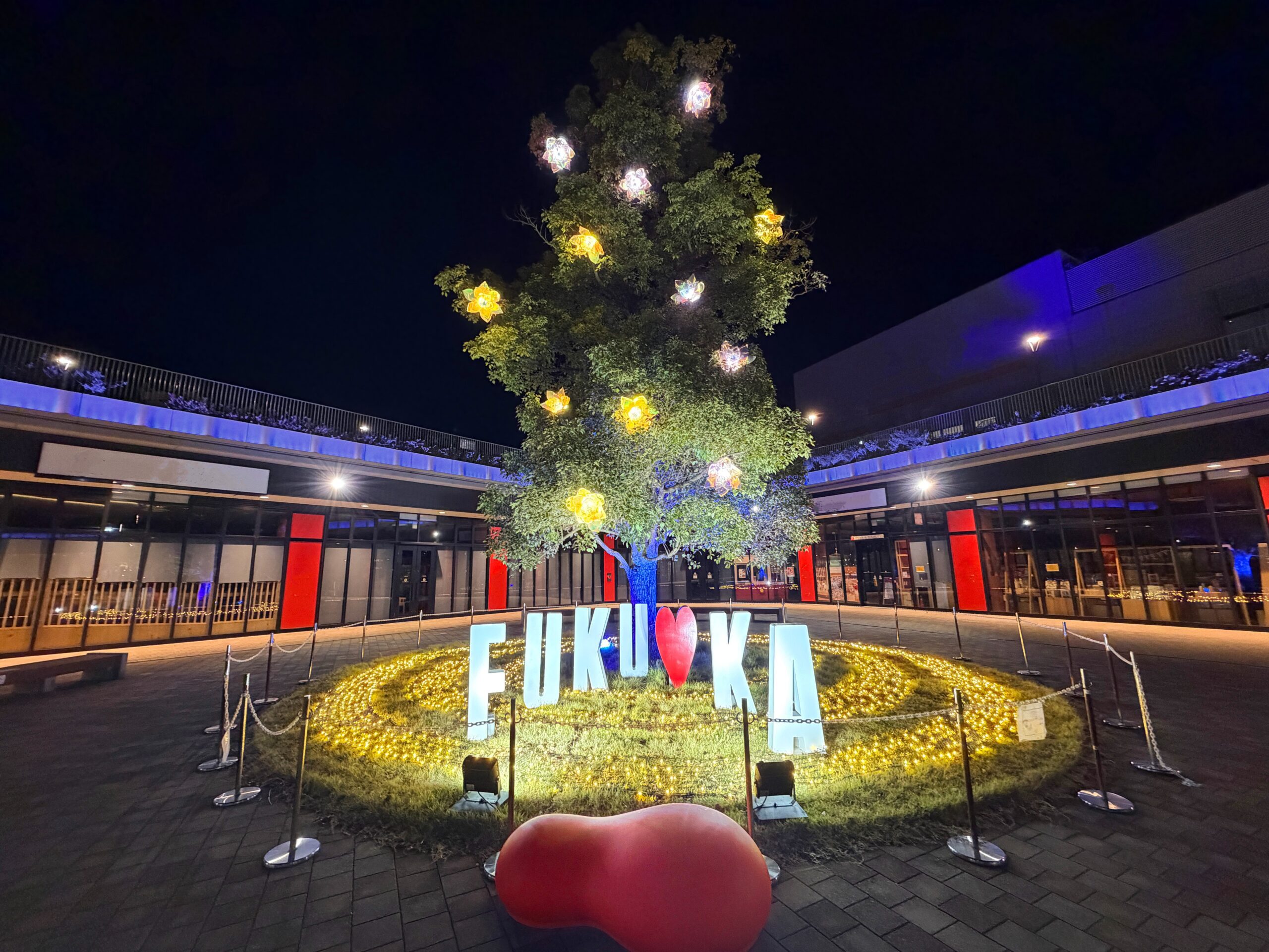 福岡のイルミネーションの穴場25選　24位:
ららぽーと福岡