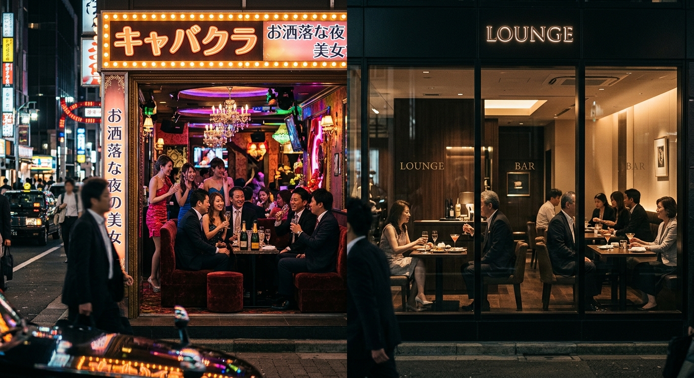 キャバクラとラウンジの客層・雰囲気の違い