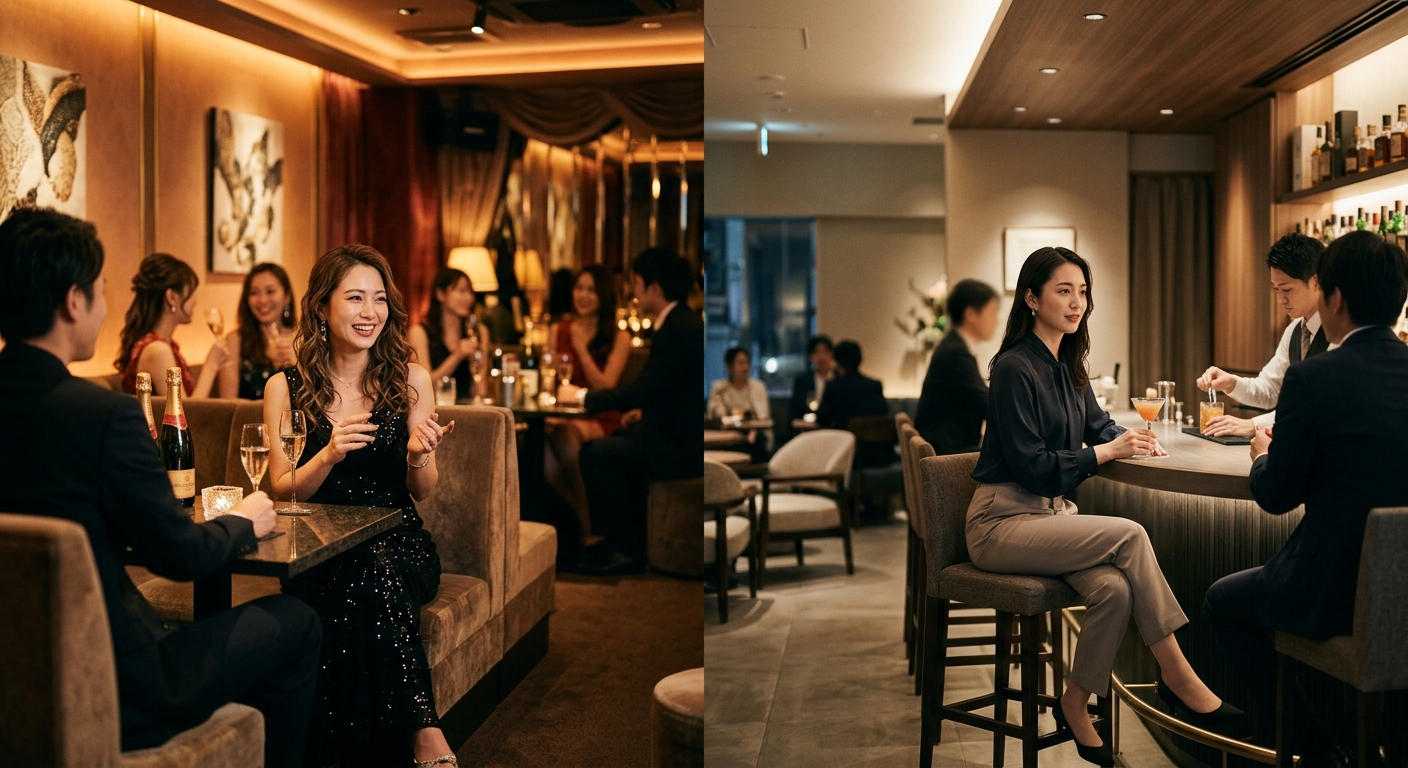 キャバクラとラウンジそれぞれに向いている人の特徴